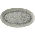 Servierplatte Panja aus Keramik in Grau - Weiß/Grau, LIFESTYLE, Keramik (27/8,5cm) - MÖMAX modern living
