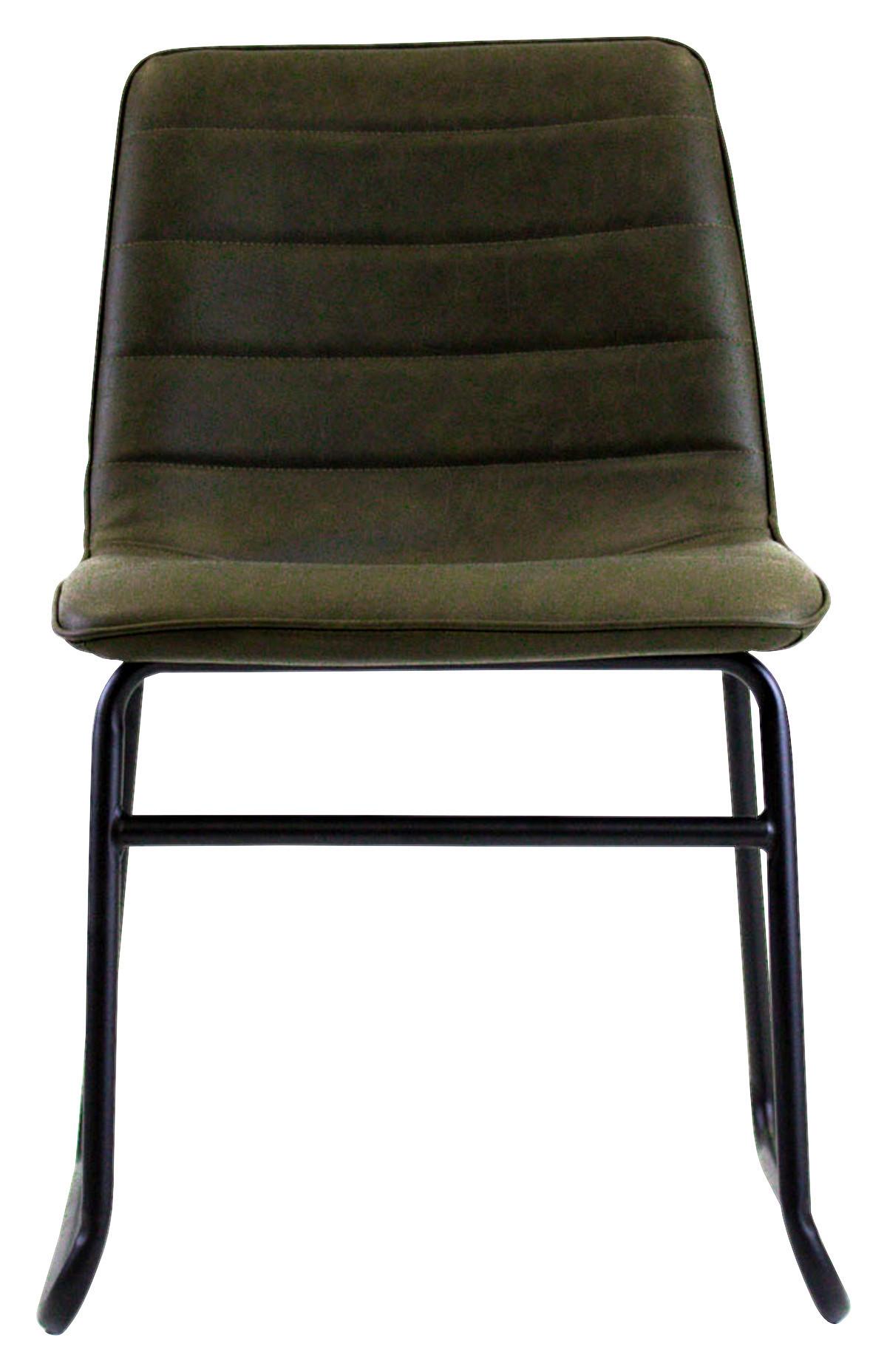 STUHL MILAN - Dunkelgrün, KONVENTIONELL, Kunststoff/Textil (48/77/56cm) - MID.YOU