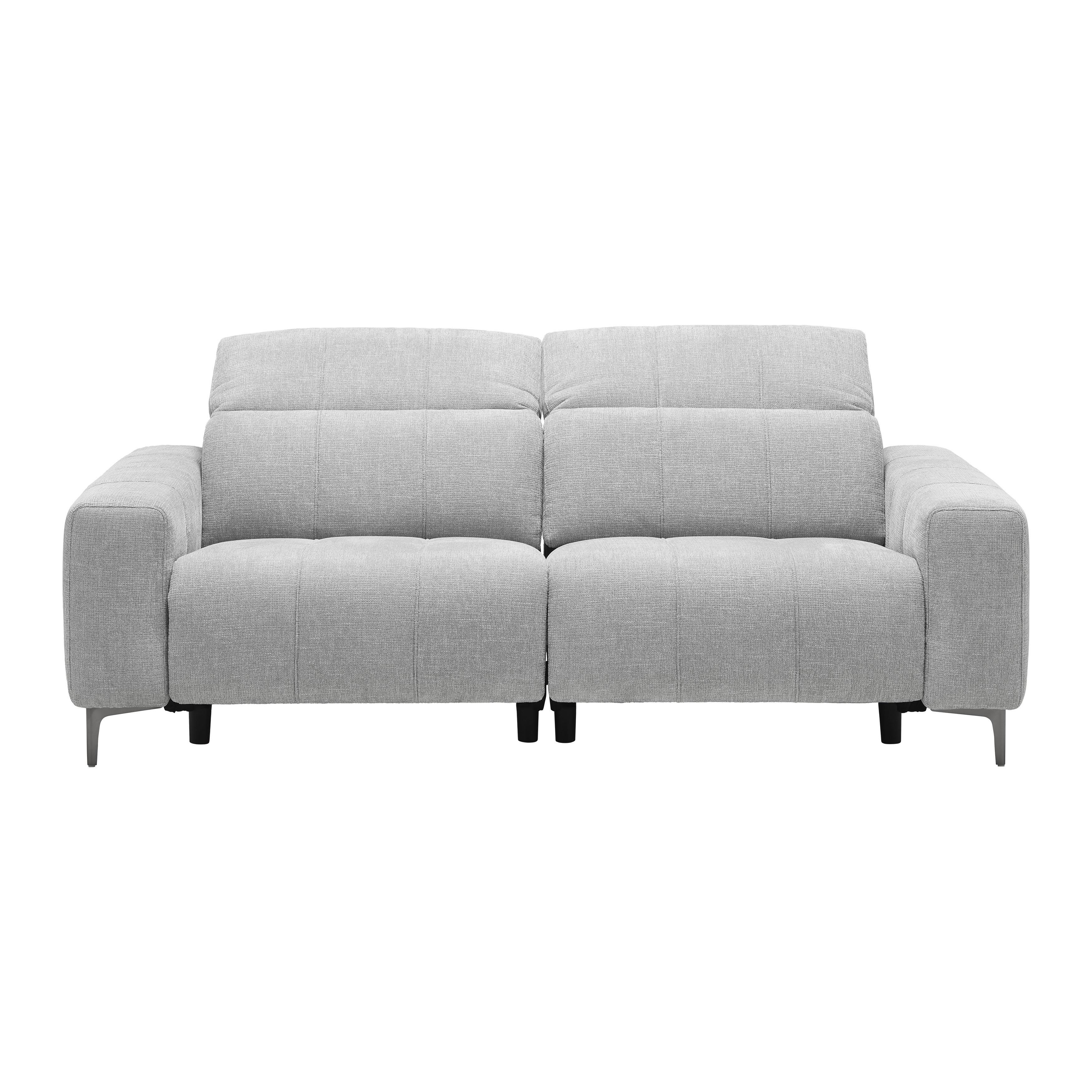 2,5-SITS SOFFA ALVARO - mörkgrå/grå, Modern, metall/trä (220/79/109cm) - Mömax