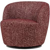 Cocktailsessel Serra Bordeaux - Bordeaux/Schwarz, Design, Kunststoff/Textil (70/68/77cm) - Livetastic