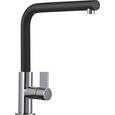 Spültischarmatur Neptun in Chrom/schwarz - Schwarz, LIFESTYLE, Metall (29,1cm)