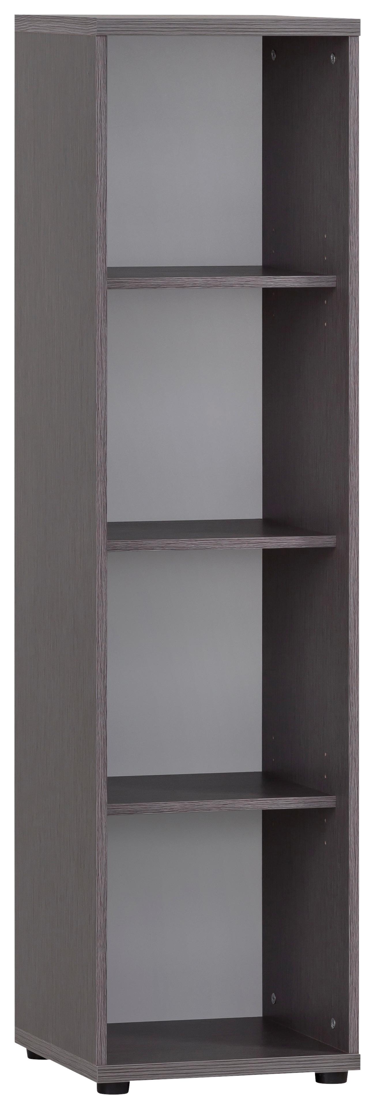 Aktenregal 4850 Grau - Schwarz/Grau, MODERN, Holzwerkstoff/Kunststoff (93,3/152,8/39,5cm) - MID.YOU