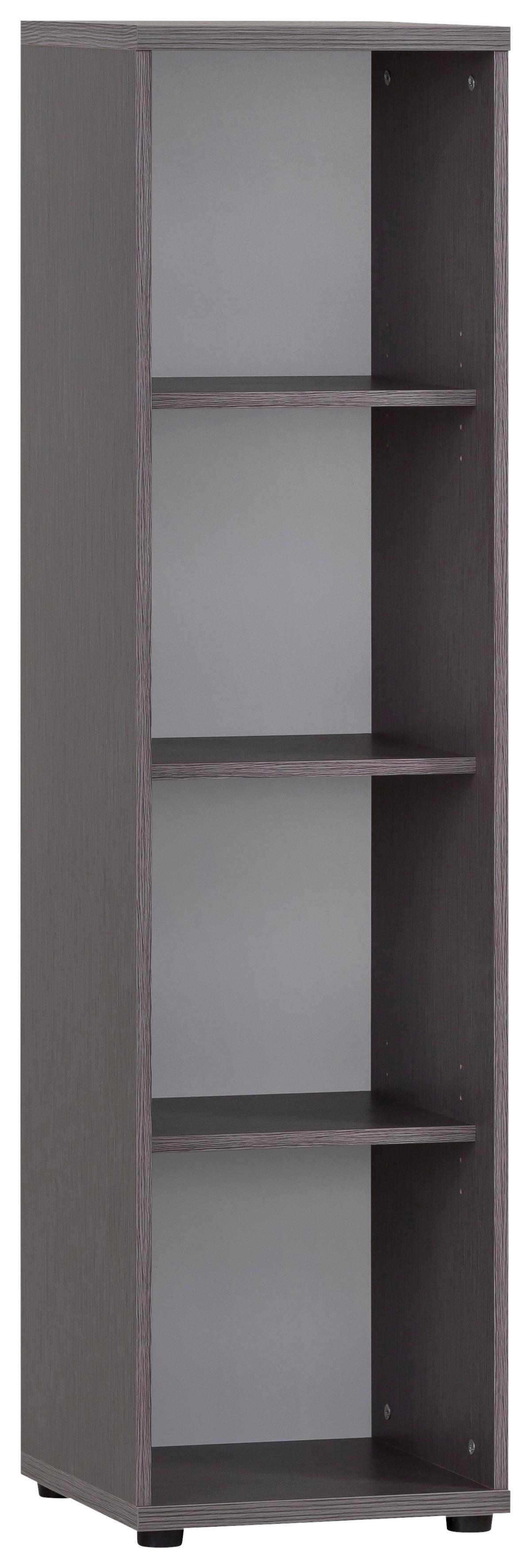 Aktenregal 4850 Grau - Schwarz/Grau, MODERN, Holzwerkstoff/Kunststoff (93,3/152,8/39,5cm) - MID.YOU