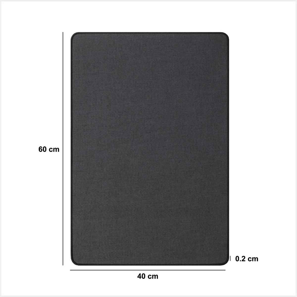 Kupaonski Tepih Toni 40x60cm - tamno siva/svijetlo siva, Basics, tekstil (40/60cm)