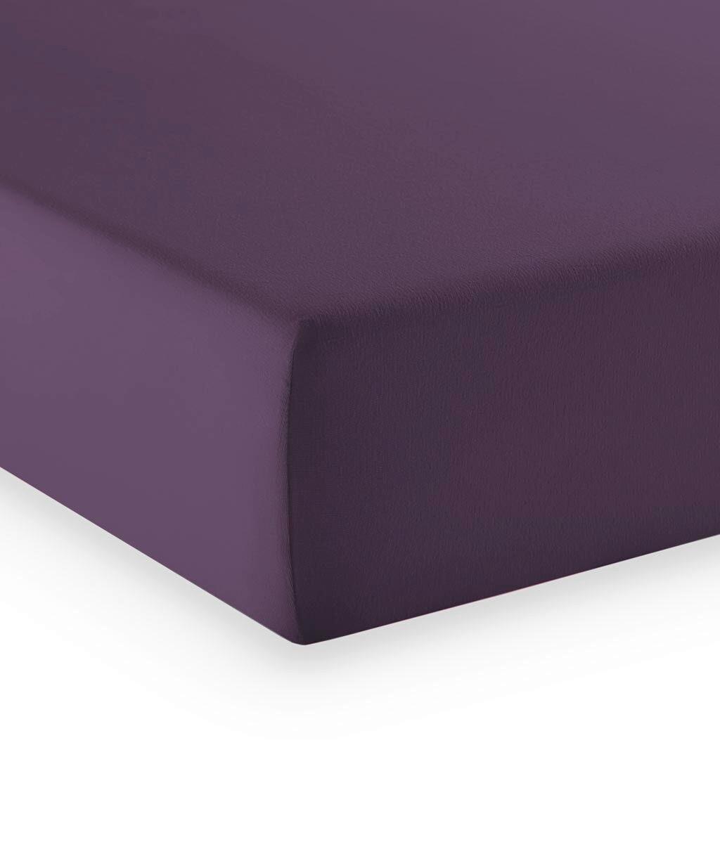 Topper-fixleintuch Q 4000 32 - Mauve, Basics, Textil (180-200/200-210cm) - Fleuresse