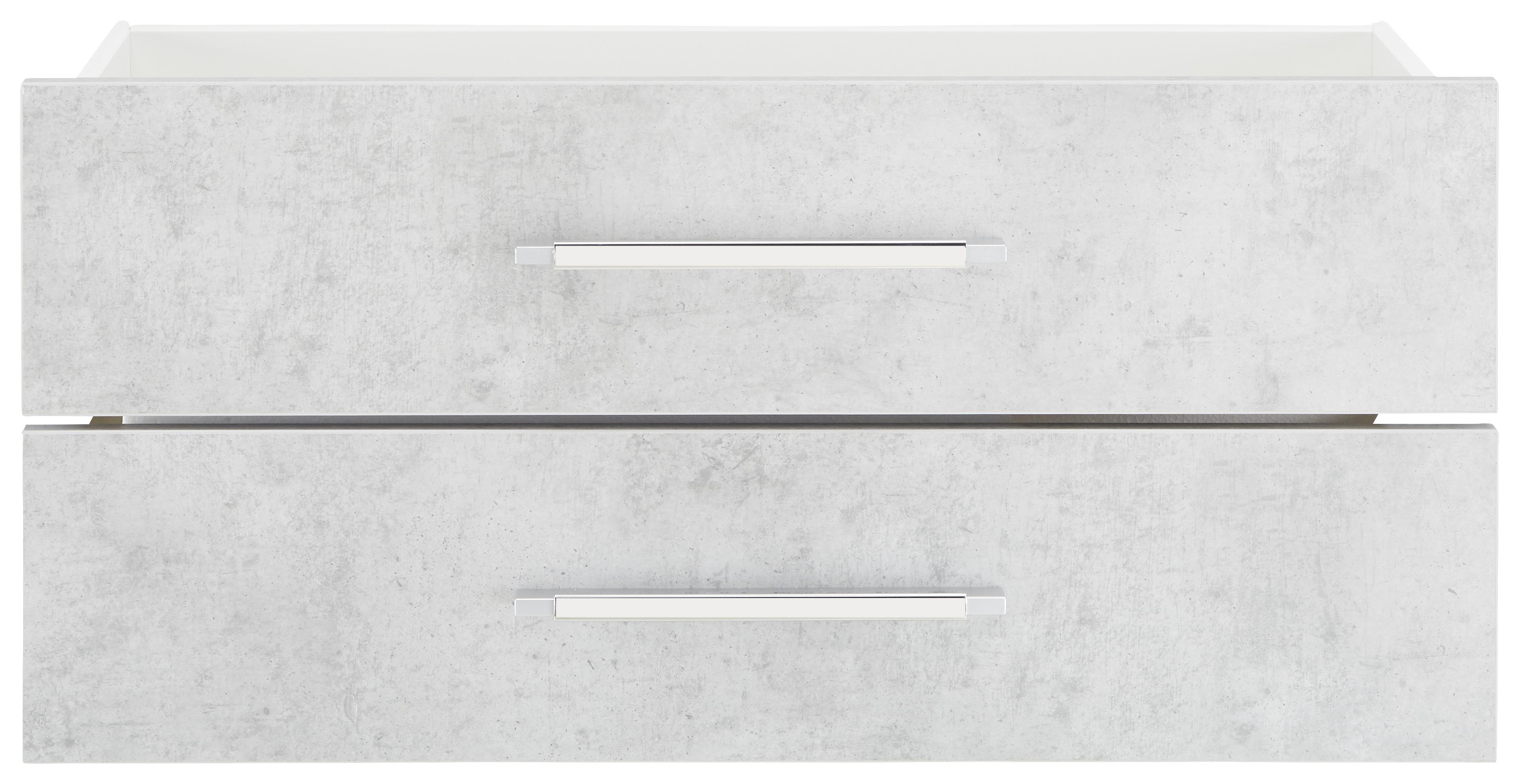 Schubladenset in Grau 2er Set - Grau, Modern, Holzwerkstoff/Metall (75,6/34,6/36,8cm) - Mömax