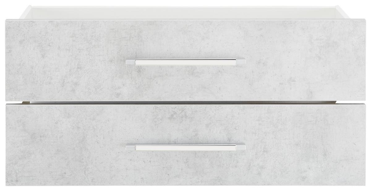 Schubladenset in Grau 2er Set - Grau, Modern, Holzwerkstoff/Metall (75,6/34,6/36,8cm) - Mömax