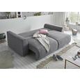 Sofa mit Schlaffunktion in Grau 'Lazy 3DL' - Pink/Silberfarben, Design, Holzwerkstoff/Kunststoff (250/87/129cm) - Livetastic Sofa mit Schlaffunktion in Grau 'Lazy 3DL' - Pink/Silberfarben, Design, Holzwerkstoff/Kunststoff (250/87/129cm) - Livetastic