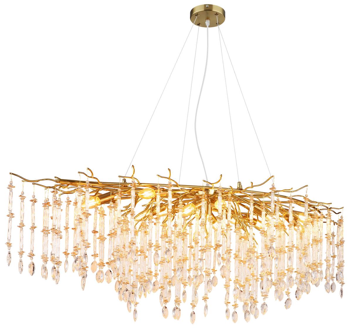 Hängeleuchte 64142h3 Gloria - Klar/Transparent, Konventionell, Glas/Kunststoff (150/60/120cm) - Globo
