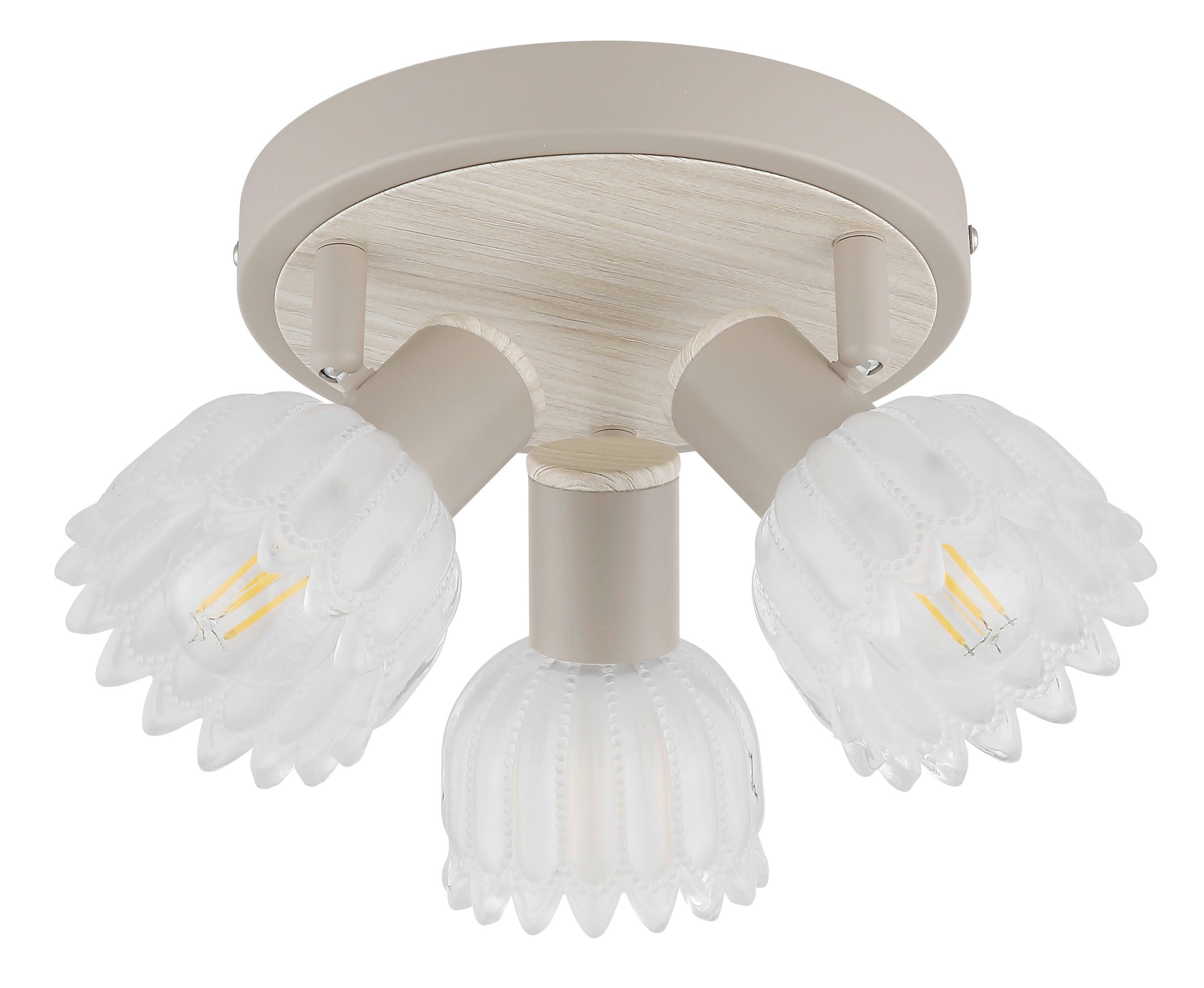 Reflektor Planta - boje pijeska, Konvencionalno, staklo/metal (34/12,5cm) - Globo