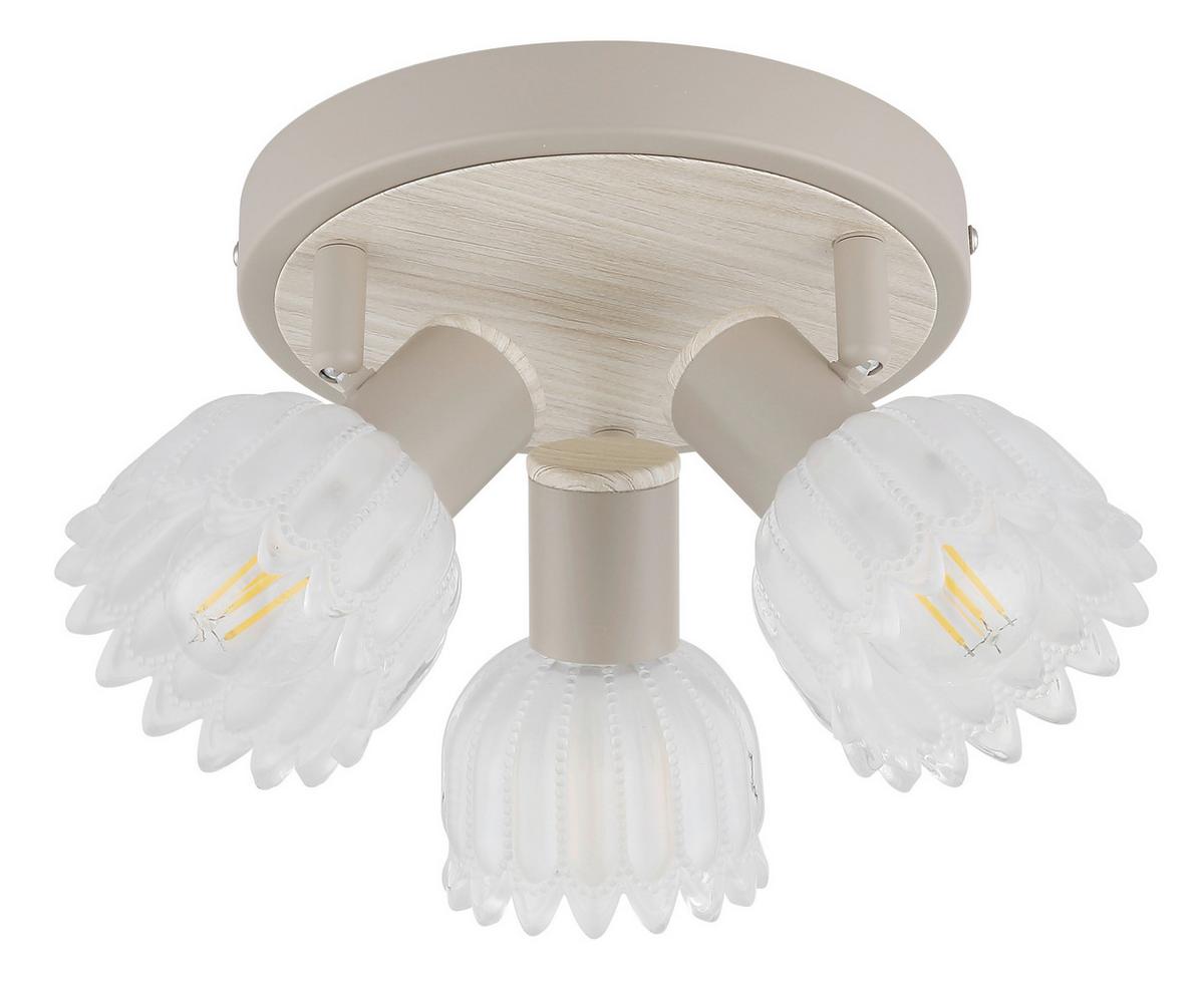 Reflektor Planta - boje pijeska, Konvencionalno, staklo/metal (34/12,5cm) - Globo