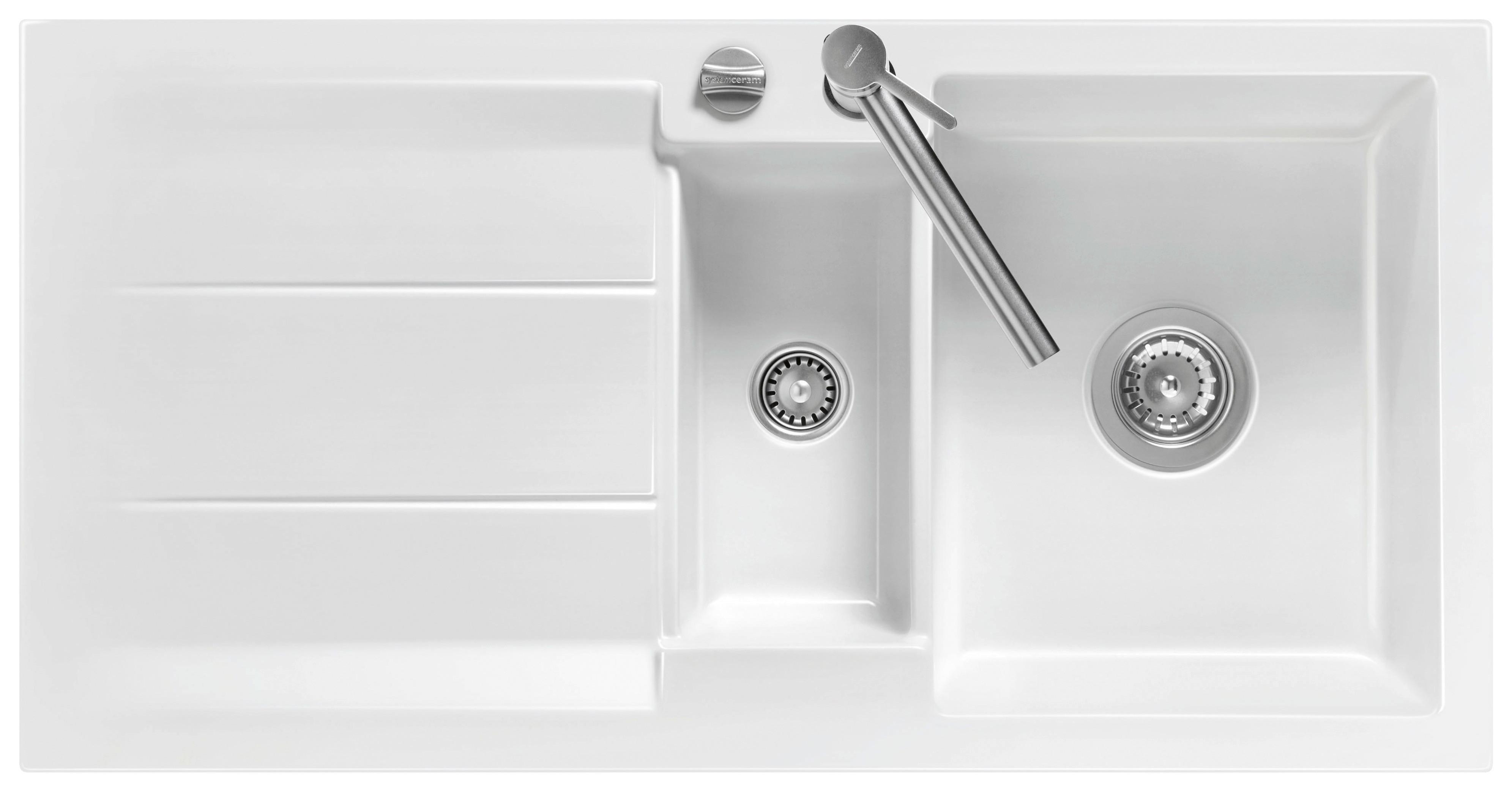 Spüle 50920212 - Weiß, Keramik (100/51cm) - Systemceram