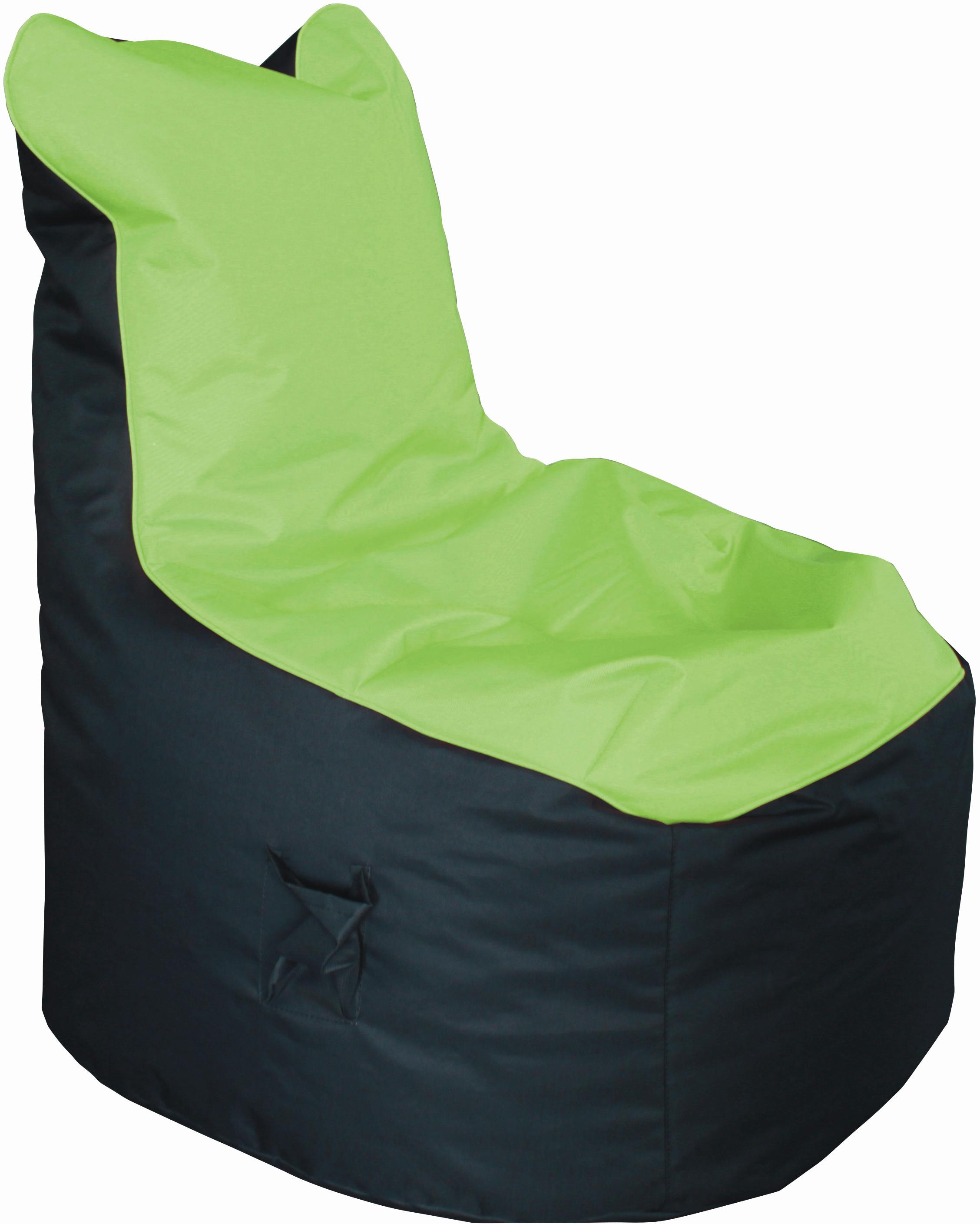 Sitzsack Cortona in Grün/Anthrazit - Anthrazit/Grün, Textil (65/100/88cm) - Mömax