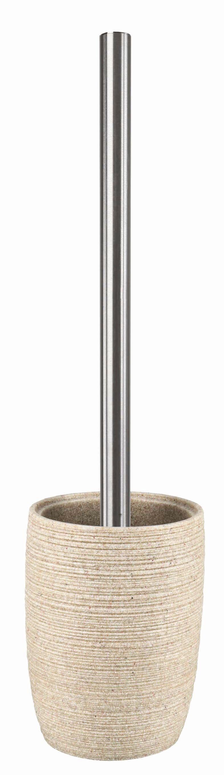 KOMPLET DO WC SAND - kolor piaskowy, Natur, tworzywo sztuczne (9,5/36,5/1cm) - Kleine Wolke