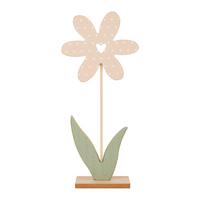 Dekoblume Fluffy I in diversen Farben - Basics, Holzwerkstoff (14/32/6cm) - Modern Living