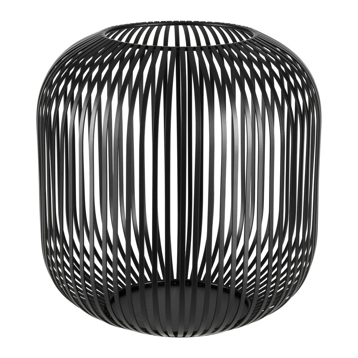 Laterna Jola, Črna, Ø 27cm - črna, kovina (27/27,5cm) - Premium Living