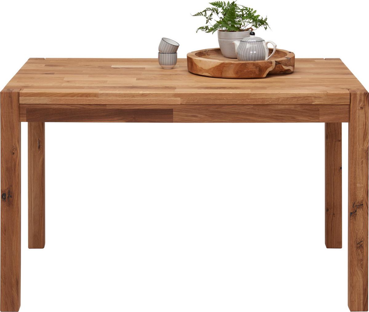 STÓŁ DO JADALNI TINA - kolor dębowy, Konventionell, drewno (120/80/75cm) - home24