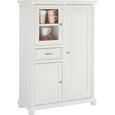Highboard in Weiß - Weiß, ROMANTIK / LANDHAUS, Glas/Holz (105 150 45cm) - Zandiara Highboard in Weiß - Weiß, ROMANTIK / LANDHAUS, Glas/Holz (105 150 45cm) - Zandiara