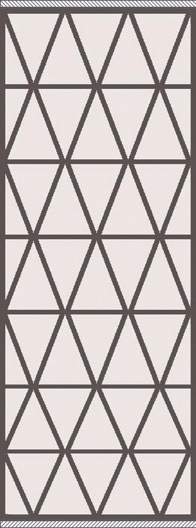 Flachwebeteppich Phoenix ca. 80x200cm - Anthrazit/Silberfarben, MODERN, Textil (80/200cm) - Modern Living