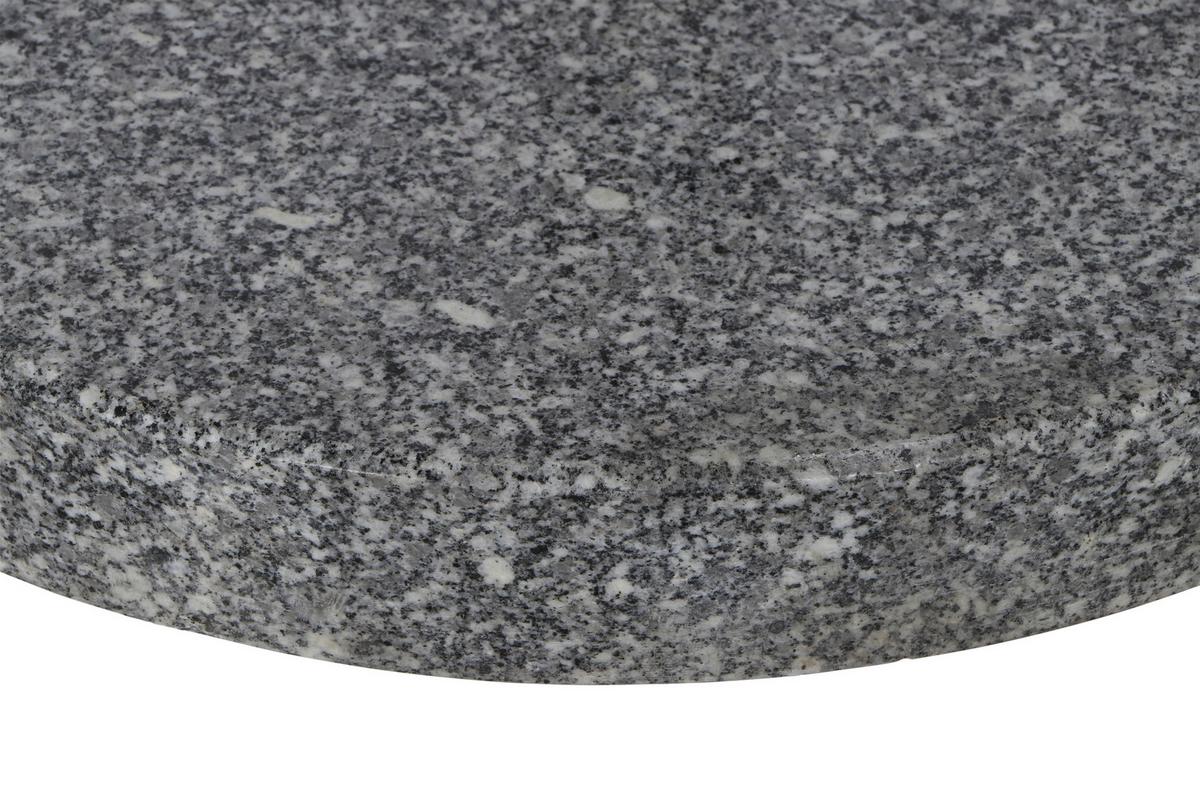 Schirmständer Metall/Granit für Ø 4,8 cm - Silberfarben/Grau, KONVENTIONELL, Stein/Metall (50/6/50cm) - Siena Garden