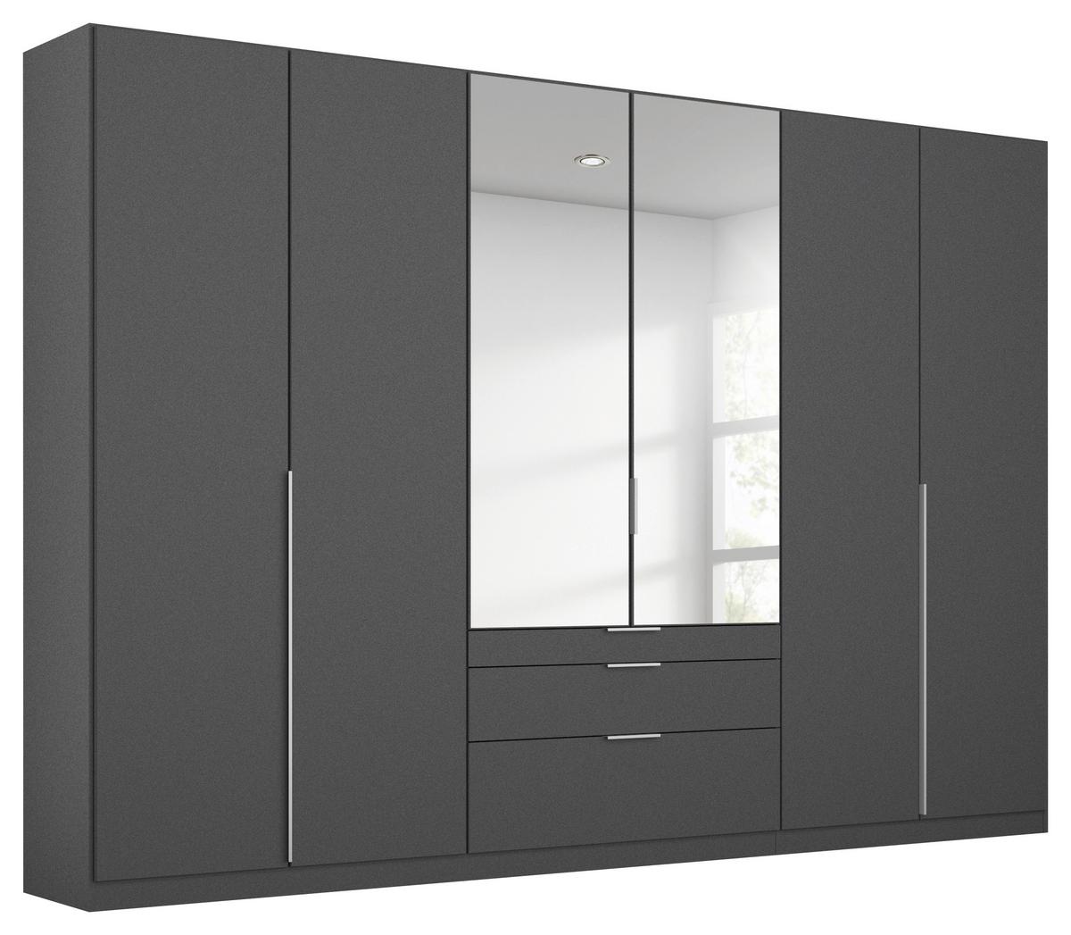 DULAP USI ROTATIVE ALABAMA - argintiu/gri, Modern, material pe bază de lemn (271/229/54cm) - Modern Living