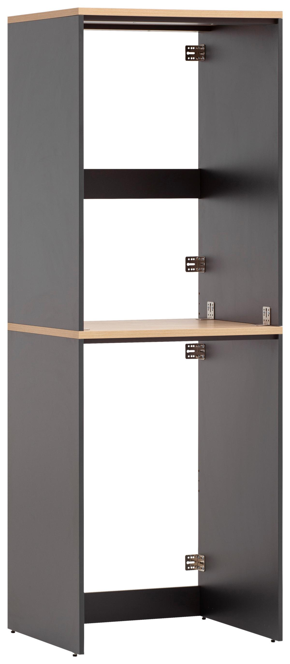 Omarica Za Pralni Stroj Solea, Antracit, Barva Hrasta - barve hrasta/antracit, Moderno, leseni material (67,1/96/60cm) - MID.YOU