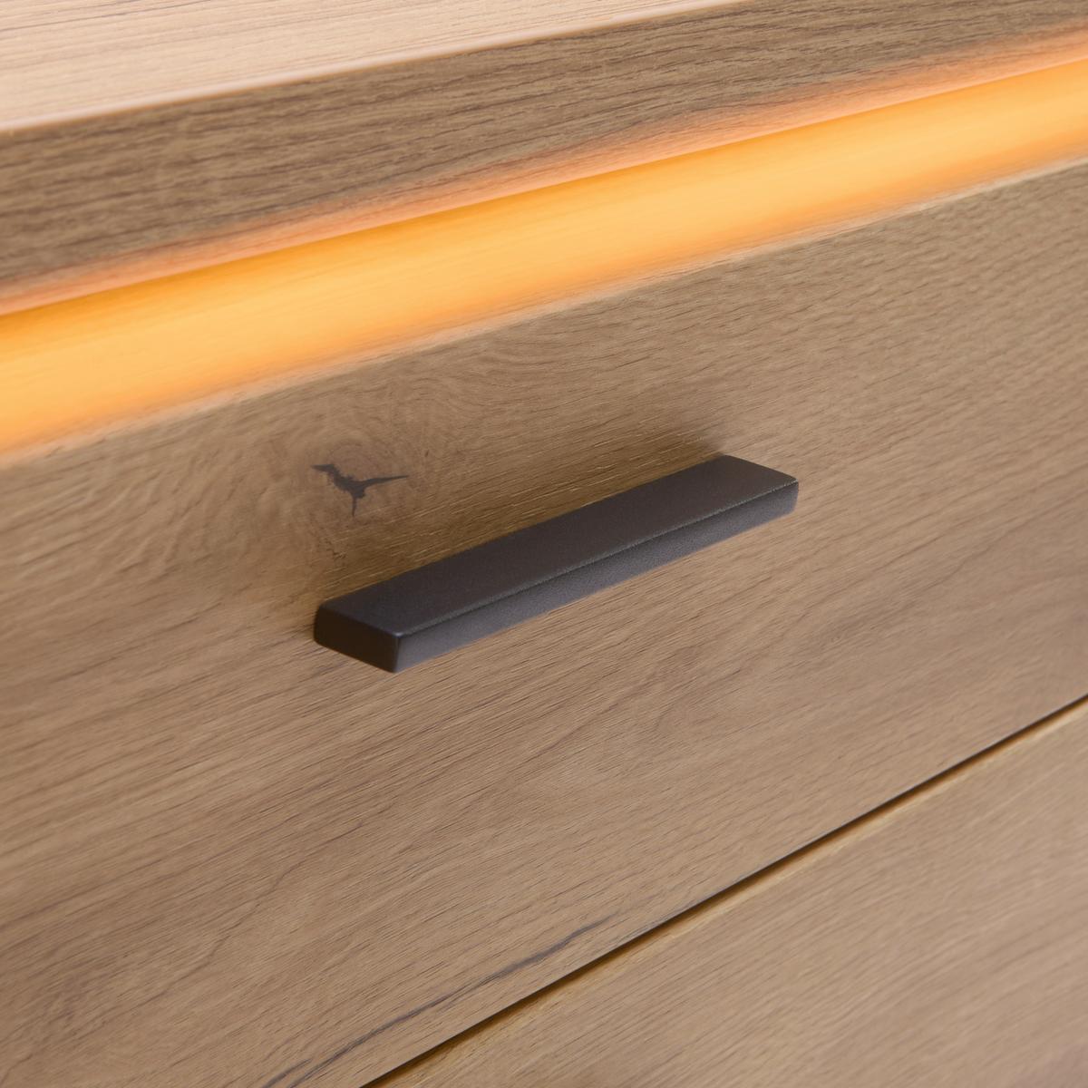 Sideboard Alameda Eichefarben - Eichefarben/Anthrazit, MODERN, Holzwerkstoff/Metall (150/81/44cm) - Mömax