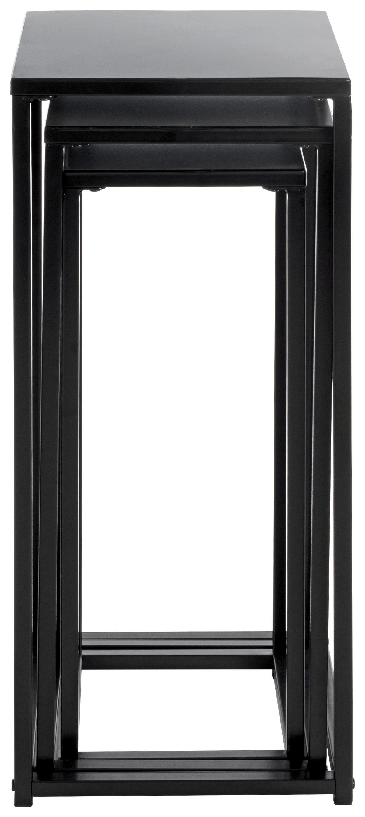 Suport de flori tip coloană BLACKBURN 25559 - negru, Modern, metal (30/71/30cm) - Modern Living