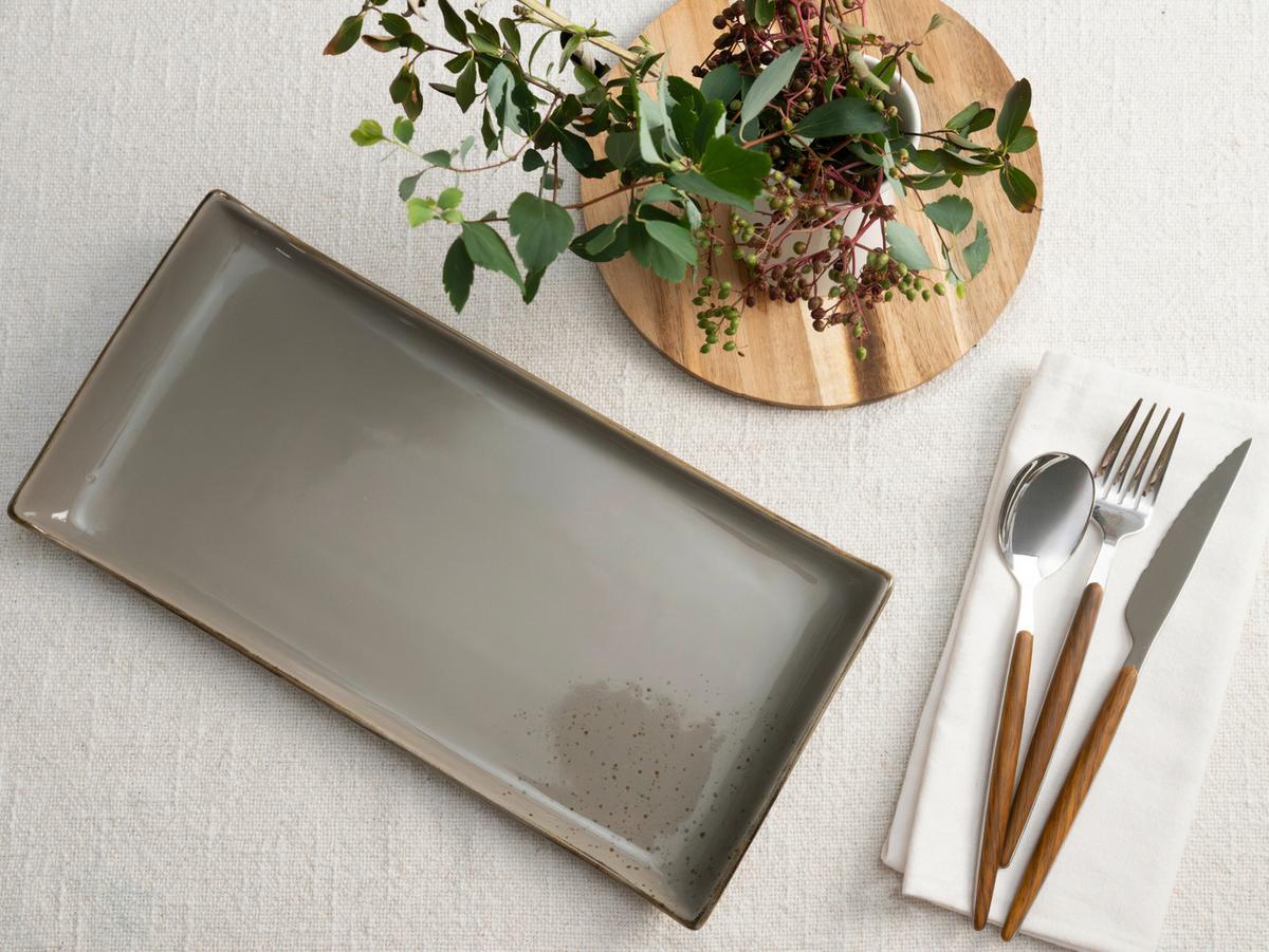 Set Pladnjev Za Serviranje Stone, 2-Delni - siva, Trend, keramika (16,5/33cm) - Creatable