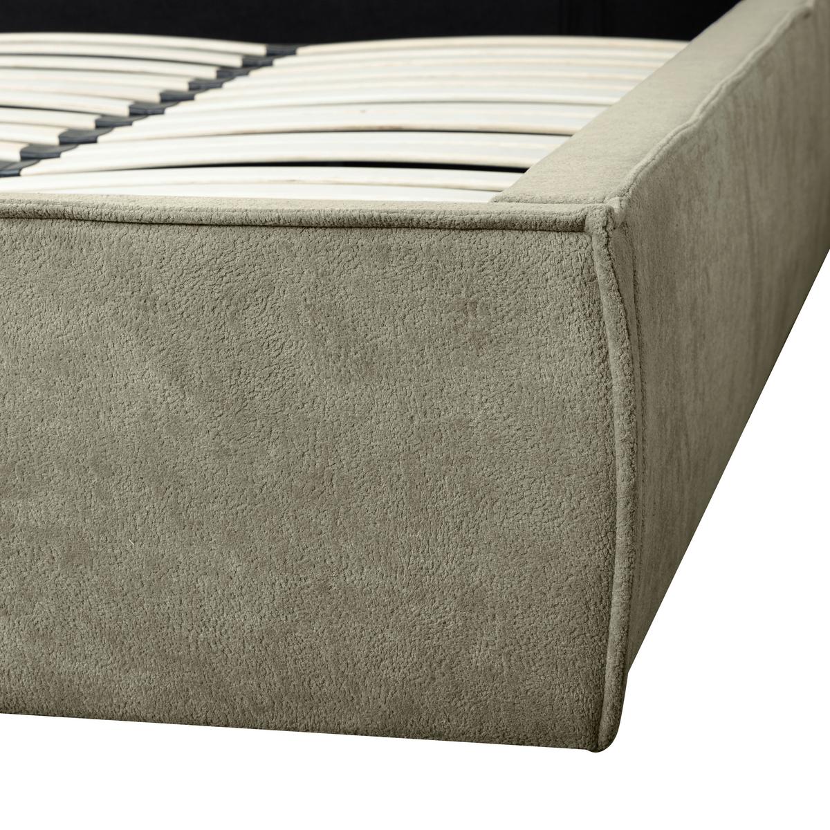 Polsterbett Serena Grün ca. 180x200 cm Stauraum - Schwarz/Grün, MODERN, Holz/Holzwerkstoff (180/200cm) - Bessagi Home