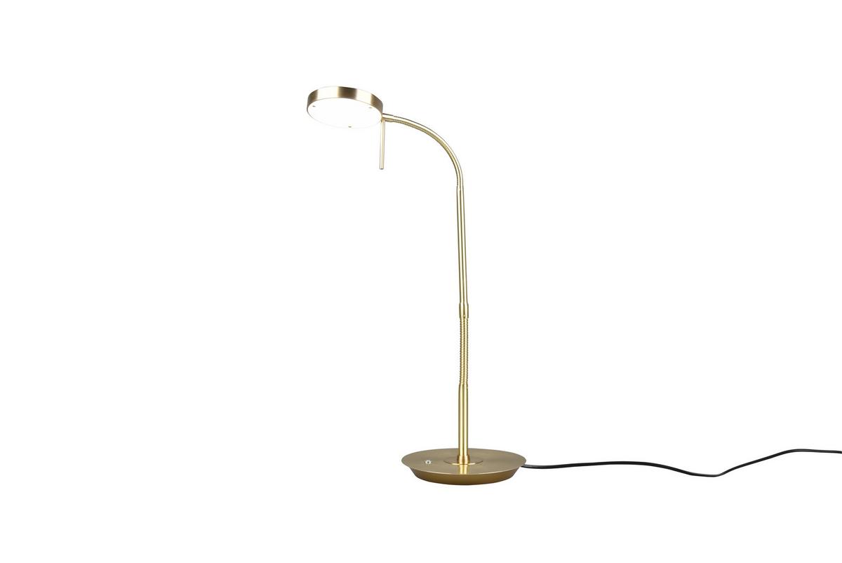 LED-Schreibistischleuchte Monza Gold max. 12 Watt - Basics (46/19/57cm) - Trio Leuchten