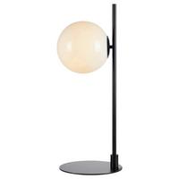 Tischleuchte Dione Table max. 40 Watt - Schwarz/Weiß, Basics, Glas/Metall (24/24/32,5cm) - Markslöjd