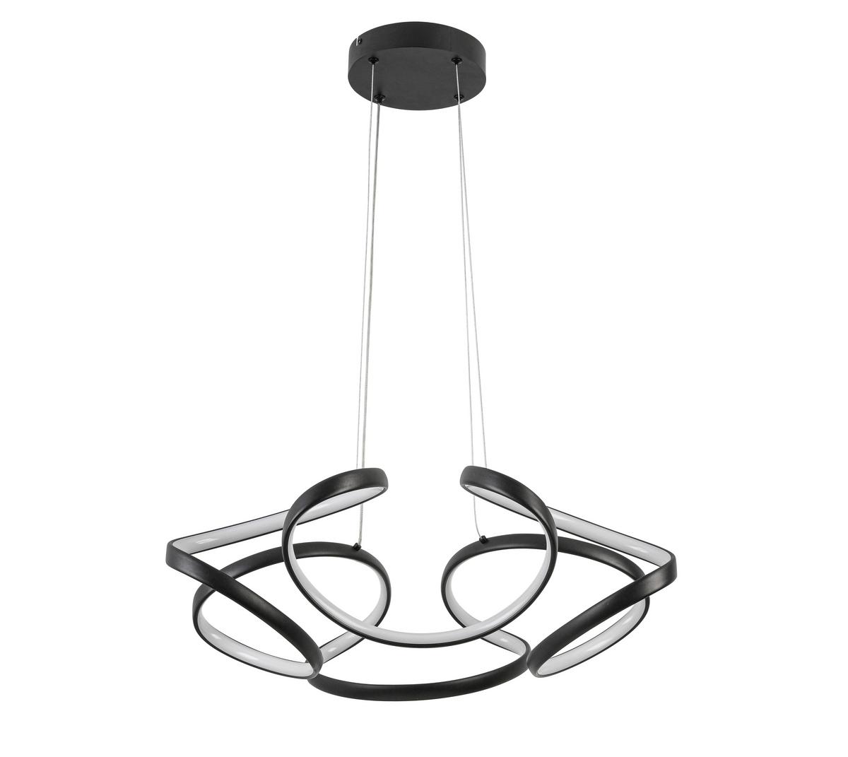 LAMPA WISZĄCA LED ELIO *SBN*SH* - czarny, Design, tworzywo sztuczne/metal (60/120cm) - Novel