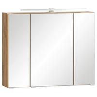 Spiegelschrank Varese ca. 80x64 cm Wotaneiche Dekor - MODERN, Glas/Holzwerkstoff (80/64/20cm) - Held