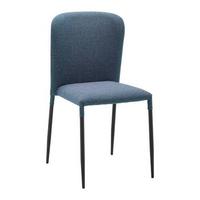 KRZESŁO NIO - niebieski/czarny, Modern, metal/drewno (43/86/53cm) - Bessagi Home