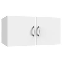 NADSTAWKA NA SZAFĘ MULTIRAUMKONZEPT - biały/kolor aluminiowy, Basics, materiał drewnopochodny/tworzywo sztuczne (70/40/40cm) - Xora