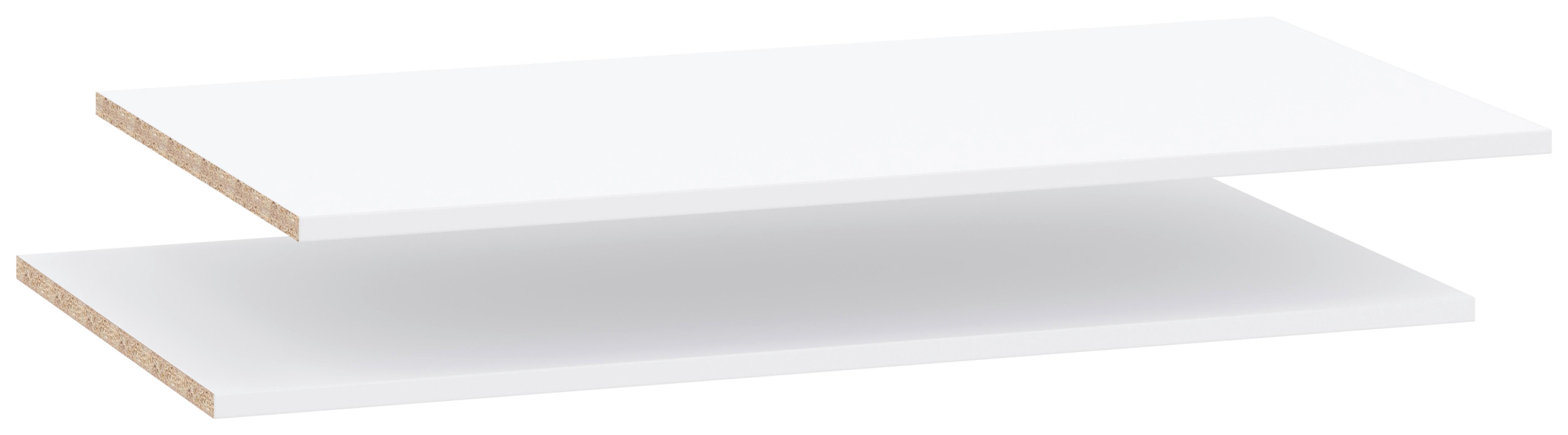 Einlegebodenset Kivo Weiß, 2 Stück - Weiß, MODERN, Holzwerkstoff (86,6/48,8/1,6cm) - Based