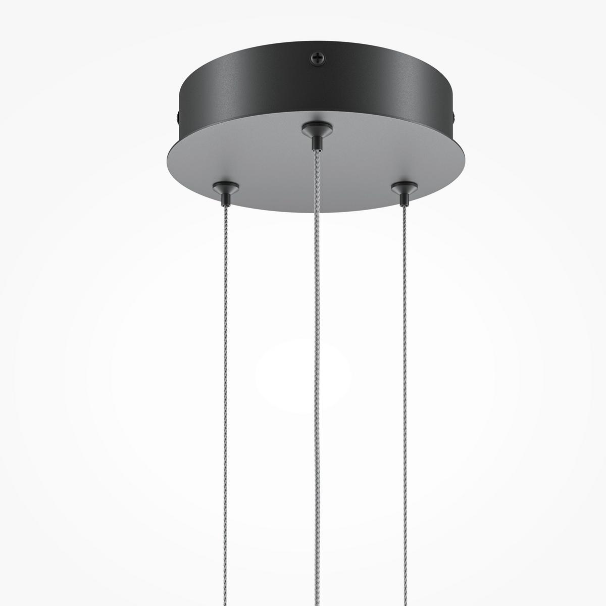 Pendelleuchte Mod247pl-L49bk - Schwarz, Design, Metall (143/304/11,7cm) - MAYTONI