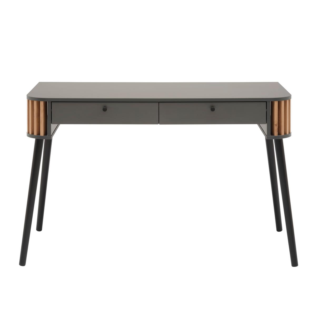 Schreibtisch Pure in Grau/Eiche Artisan - Grau, Design, Holzwerkstoff (120/76/60cm) - Premium Living