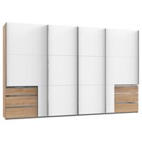 Ormar S Kliznim Vratima Level 36a - bijela/boje hrasta, Basics, drvni materijal/metal (350,00/216,00/65,00cm) - Modern Living