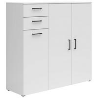 Comodă MULTI - alb, Modern, material pe bază de lemn (120/115/40cm) - Modern Living