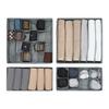 FÖRVARINGSLÅDOR SET MONK - mörkgrå, Modern, papper/textil - Mömax