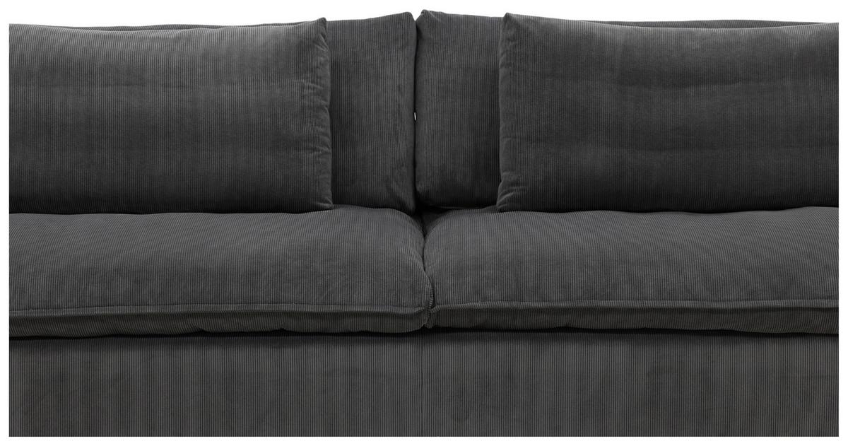 3-SITZER-SOFA DURHAM - Dunkelgrau, Design, Holz/Textil (270/82/105cm) - Livetastic