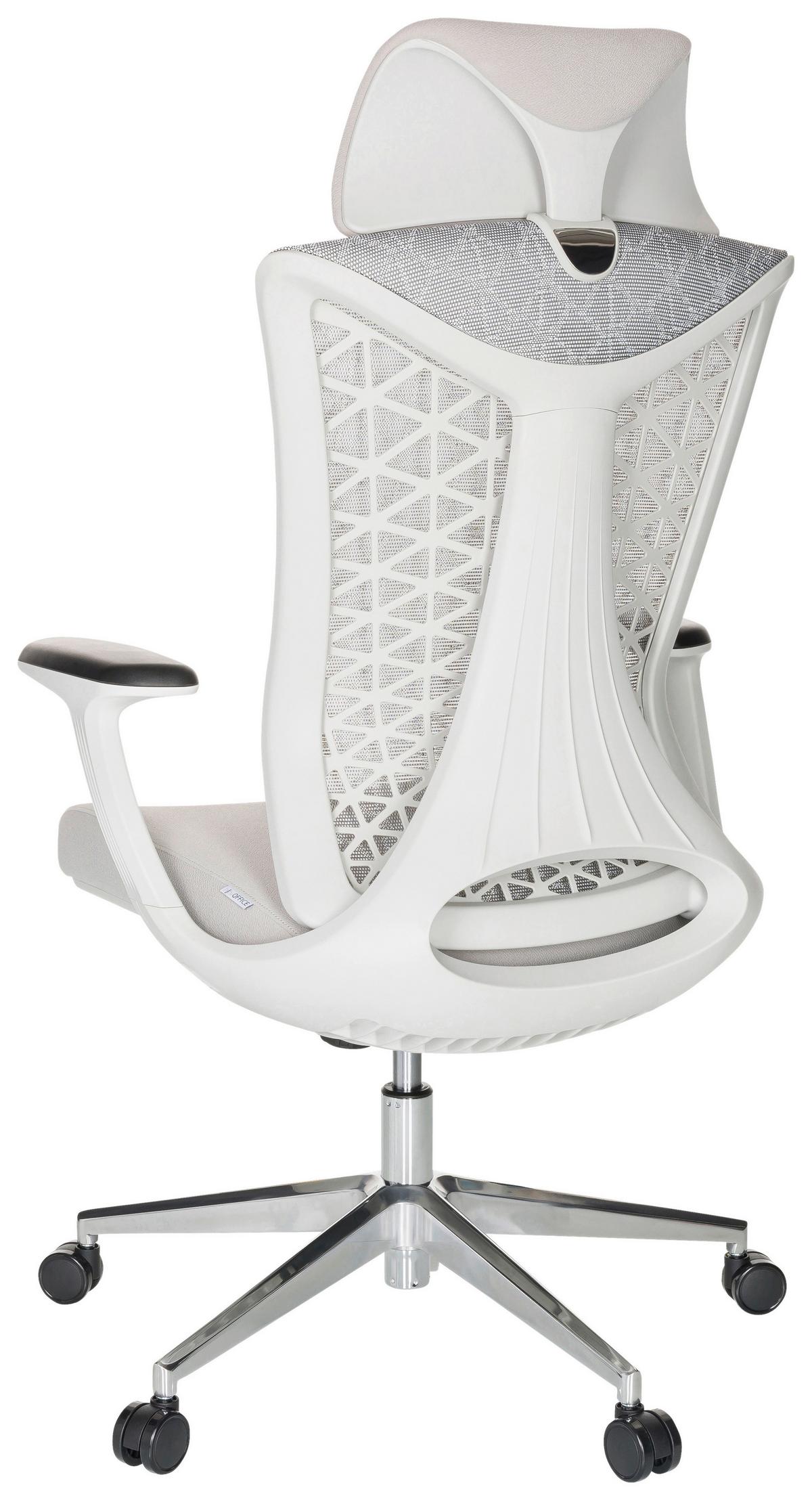 Pisarniški Stol Faleo W, Siva - srebrne barve/svetlo siva, Basics, kovina/umetna masa (67/115/69cm) - MID.YOU