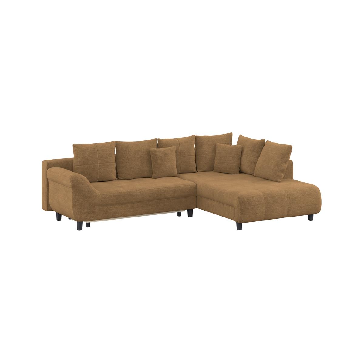 Kutna Garnitura Mendoza - boje hrđe/crna, Konvencionalno, tekstil (309/197cm) - Modern Living