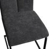 SVIKTSTOL COLIEN - mörkgrå/svart, Modern, metall/trä (46/94/62cm) - Bessagi Home