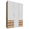 Ormar S Klasičnim Vratima Level 36a - bijela/boje hrasta, Moderno, drvni materijal/metal (150/216/58cm) - Modern Living