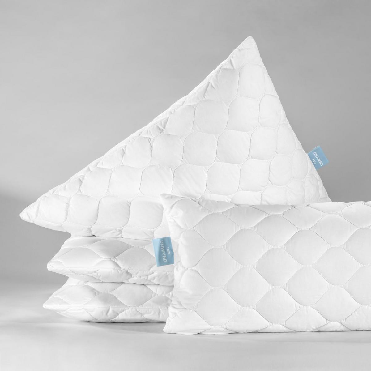 PODUSZKA POD GŁOWĘ KISSEN CYCLE - biały, Basics, materiały naturalne/tkanina (40/80cm) - UNWYND