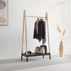 KLÄDSTÄLLNING TADEO II -SB- - svart/naturfärgad, Natur, trämaterial/trä (100/170/46cm) - Mömax