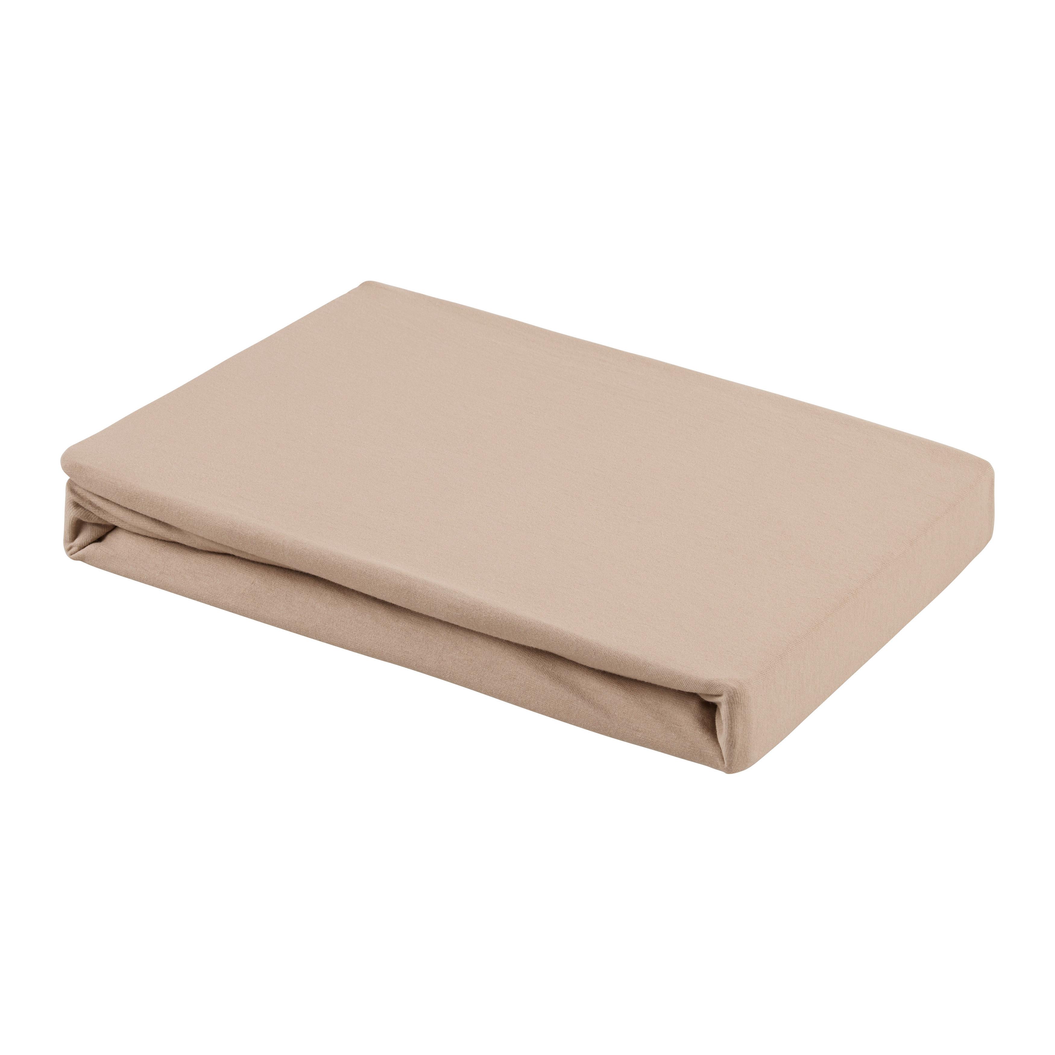 Plahta S Gumicom Elasthan 150x200+40cm Za 140-160cm - smeđa, tekstil (150/200cm) - Premium Living